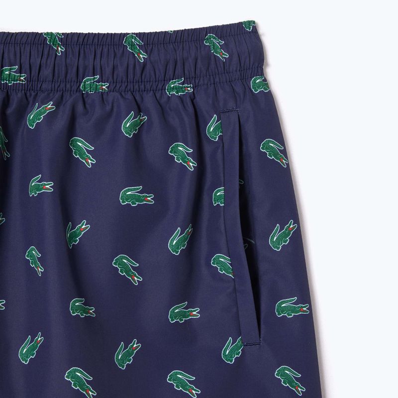 Мъжки къси панталони за плуване Lacoste MH7188 navy blue/multico 7