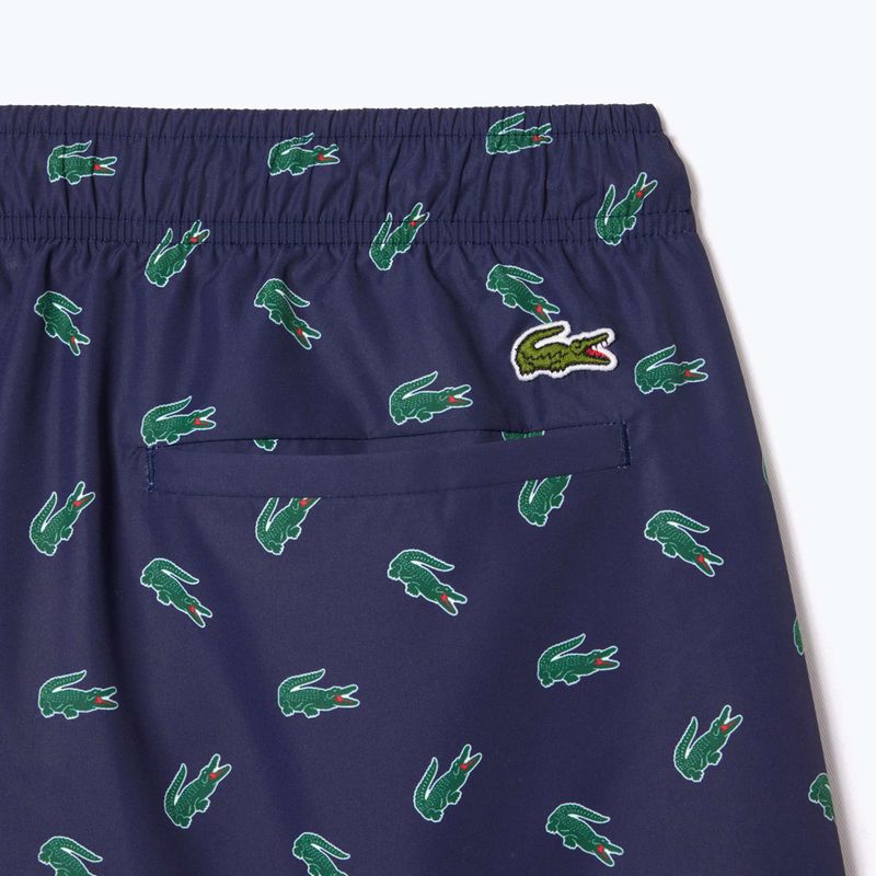 Мъжки къси панталони за плуване Lacoste MH7188 navy blue/multico 8