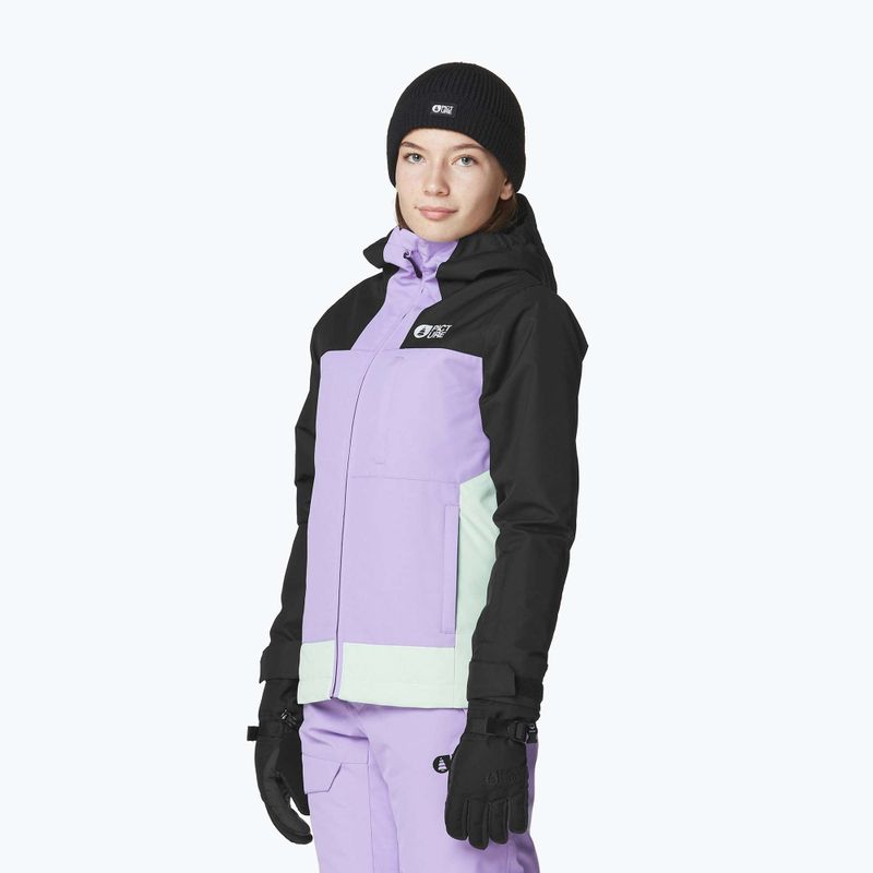 Детско ски яке Picture Seady black / paisley purp / silt green 5
