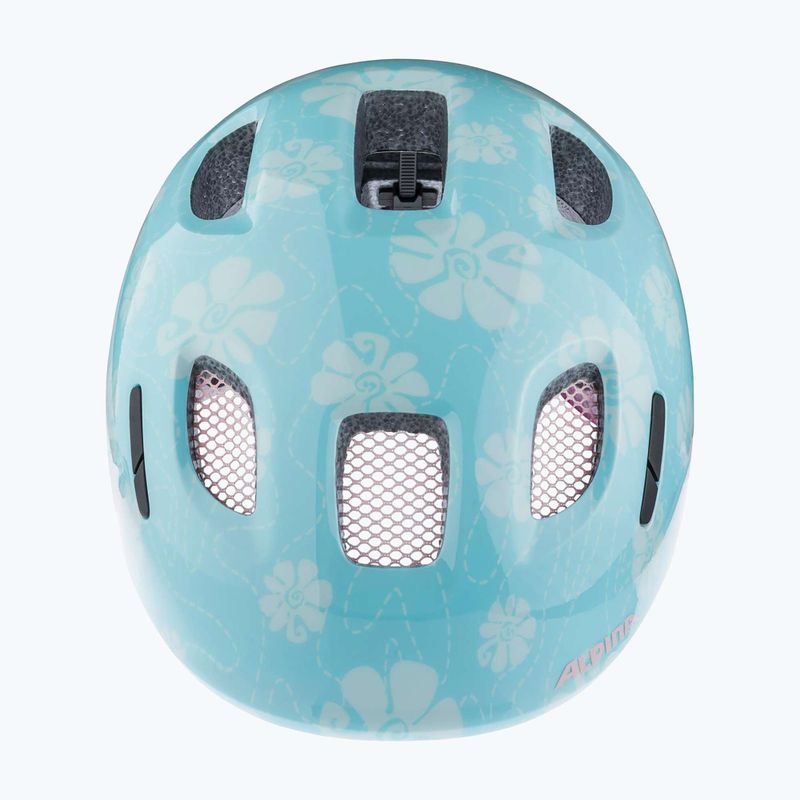 Детска велосипедна каска Alpina Ximo 2 Jr aqua rose flower gloss 12