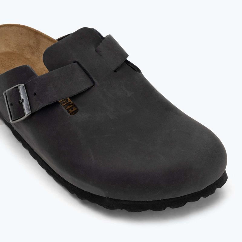 BIRKENSTOCK Boston LEOI Тесни черни джапанки 7