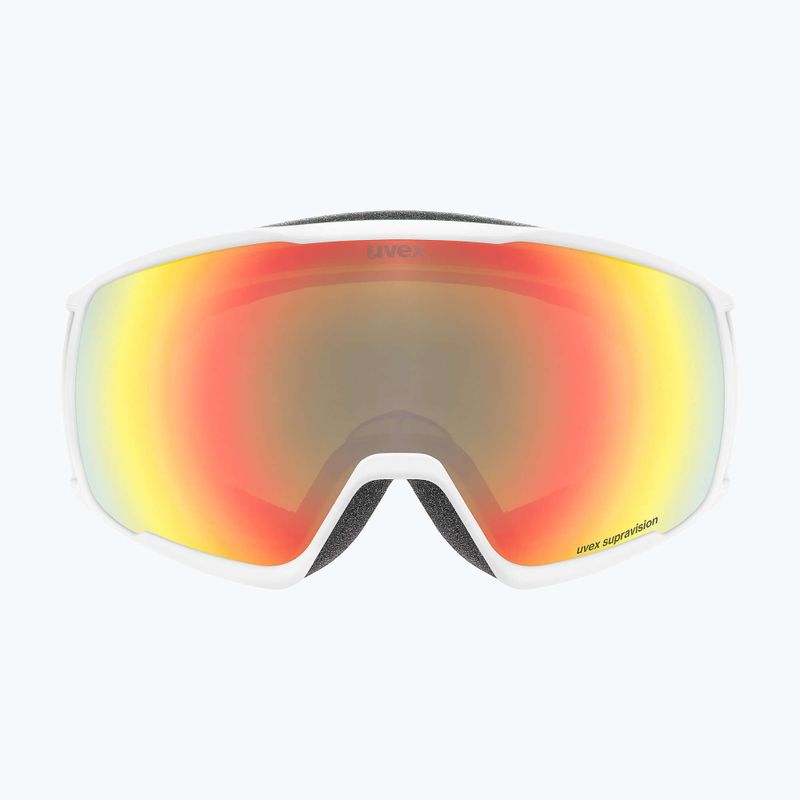 Скиорска маска UVEX Victorious S FM white matt/mirror orange 6
