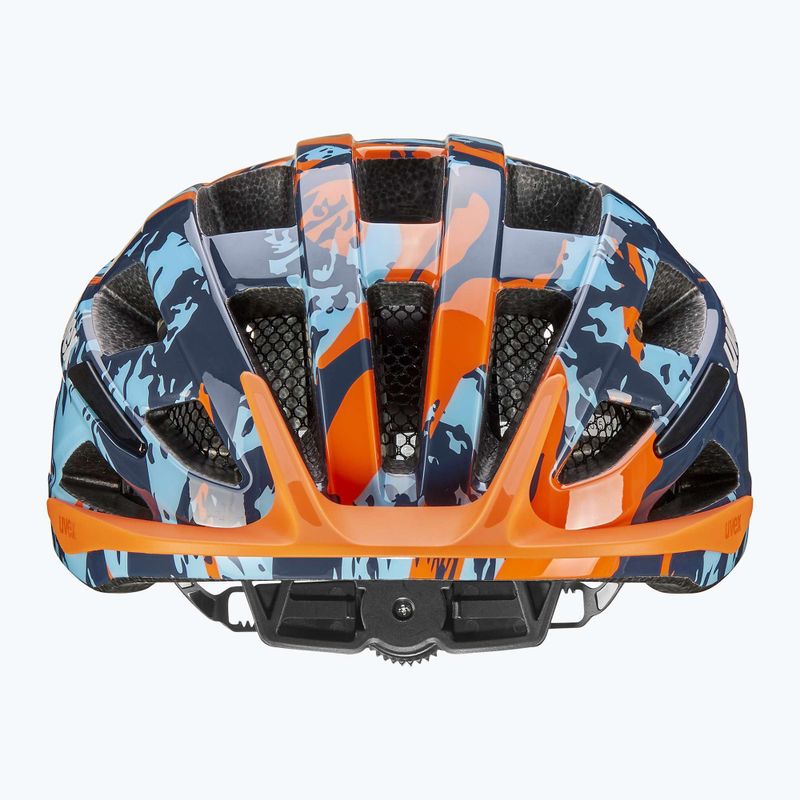 Детска велосипедна каска UVEX Air Wing 2 papaya/bubble blue 9