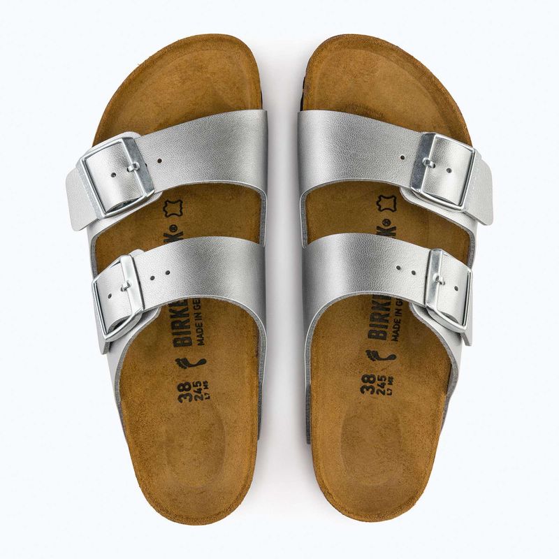 Дамски чехли BIRKENSTOCK Arizona BF Narrow silver 8