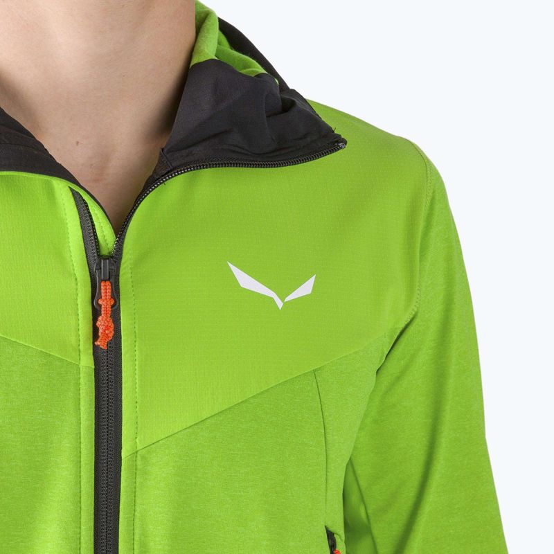 Salewa мъжки Agner Hybrid PL/DST FZ Hoody поларен суитшърт зелен 00-0000027371 4