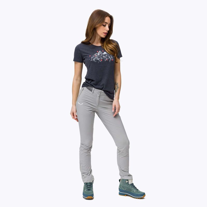 Salewa Geometric Dry дамска тениска за трекинг тъмносиня 00-0000027942 2