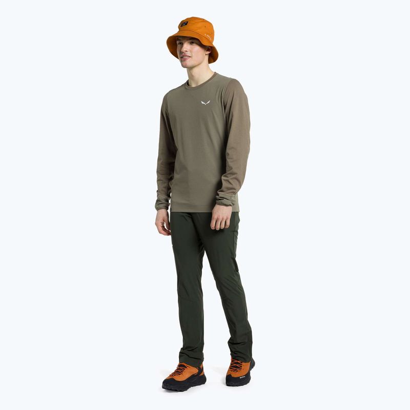 Мъжка тениска за трекинг Salewa Lavaredo Hemp Print brown 00-0000028062 2