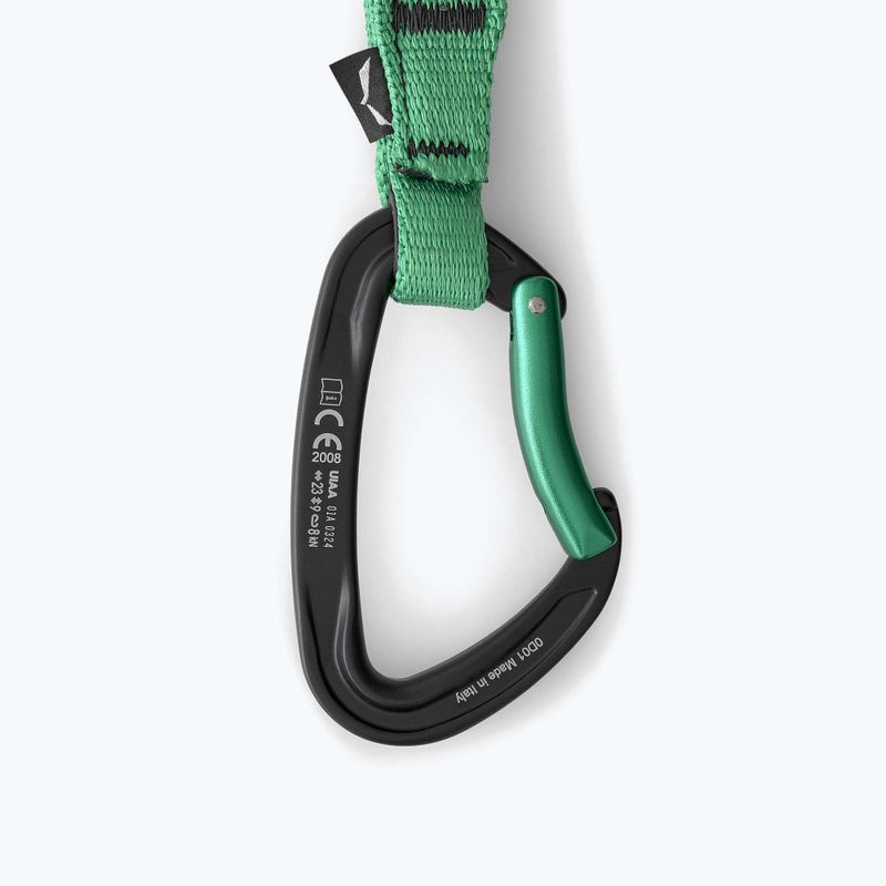 Примка за катерене Salewa Ortles Str/Bnt 170 Qd black/Irish green 4