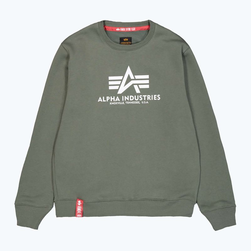Alpha Industries мъжки суитшърт Basic тъмно маслинен 7