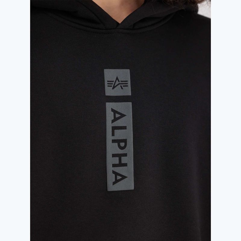 Alpha Industries Puff Print Hoodie black - мъжки 5
