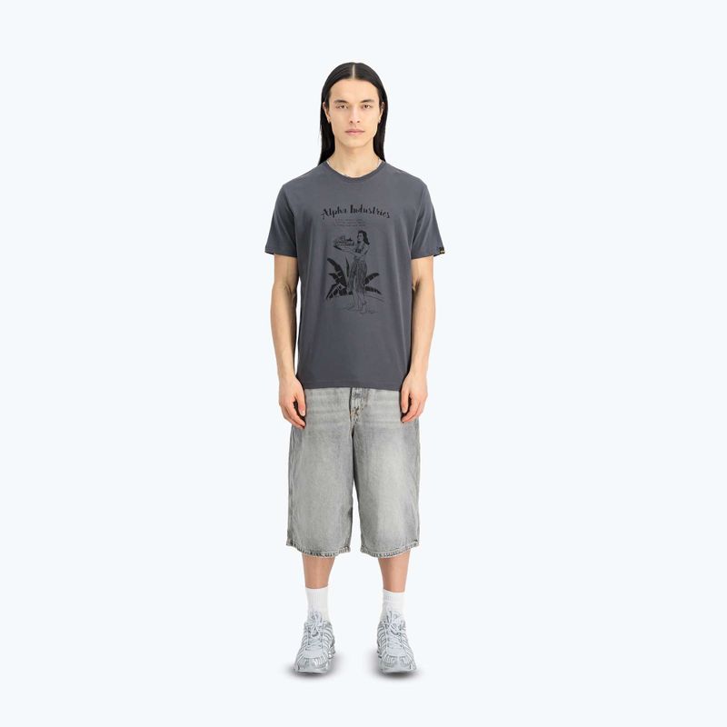 Alpha Industries мъжка тениска Hawaii vintage grey 2