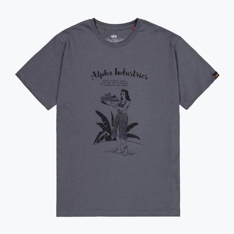 Alpha Industries мъжка тениска Hawaii vintage grey 7
