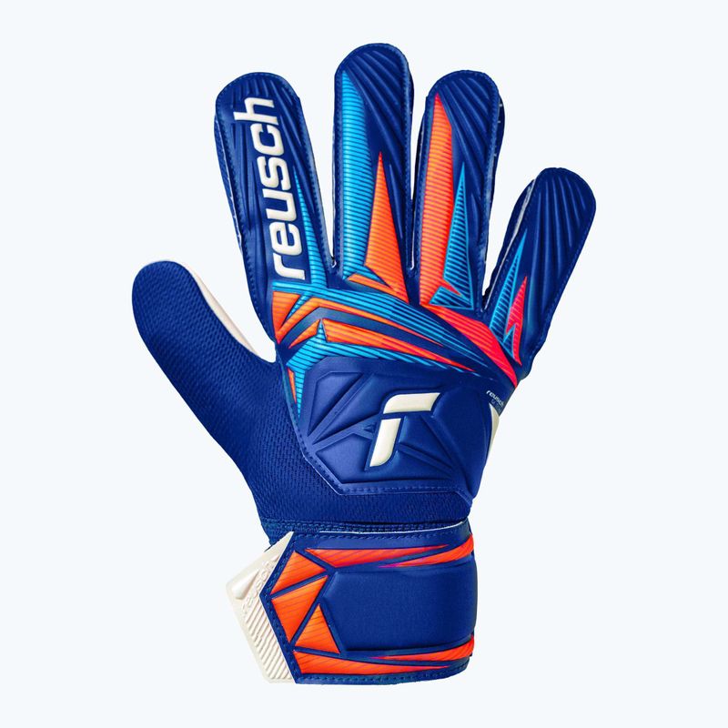 Детски вратарски ръкавици Reusch Attrakt Starter Solid Junior sharp blue/white/shocking orange 2
