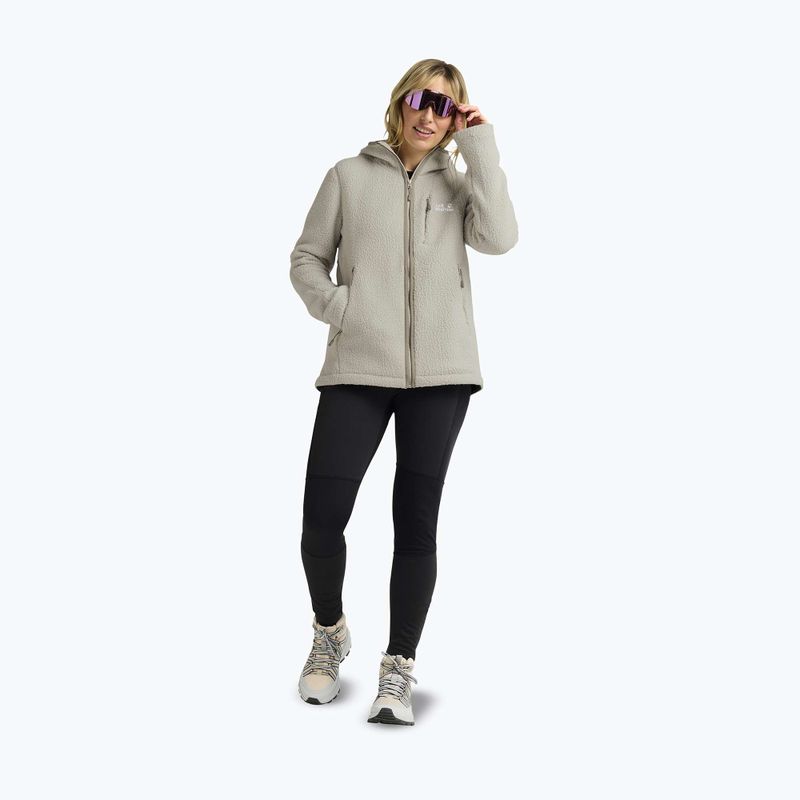 Дамски суитшърт от полар Jack Wolfskin Cradle Mountain Pile Full Zip Pale Sand 2