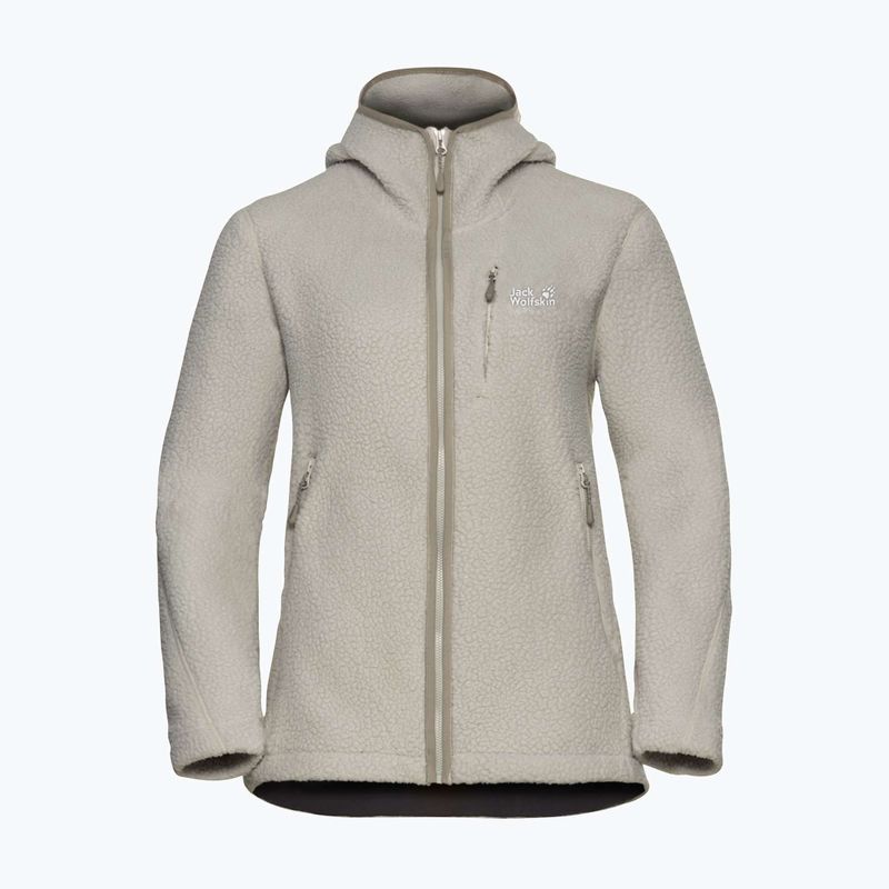 Дамски суитшърт от полар Jack Wolfskin Cradle Mountain Pile Full Zip Pale Sand 7