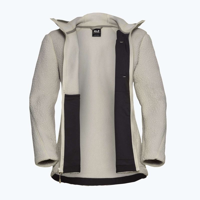 Дамски суитшърт от полар Jack Wolfskin Cradle Mountain Pile Full Zip Pale Sand 9