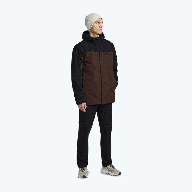 Мъжко яке 3в1 Jack Wolfskin Taubenberg 3In1 hot choc 2