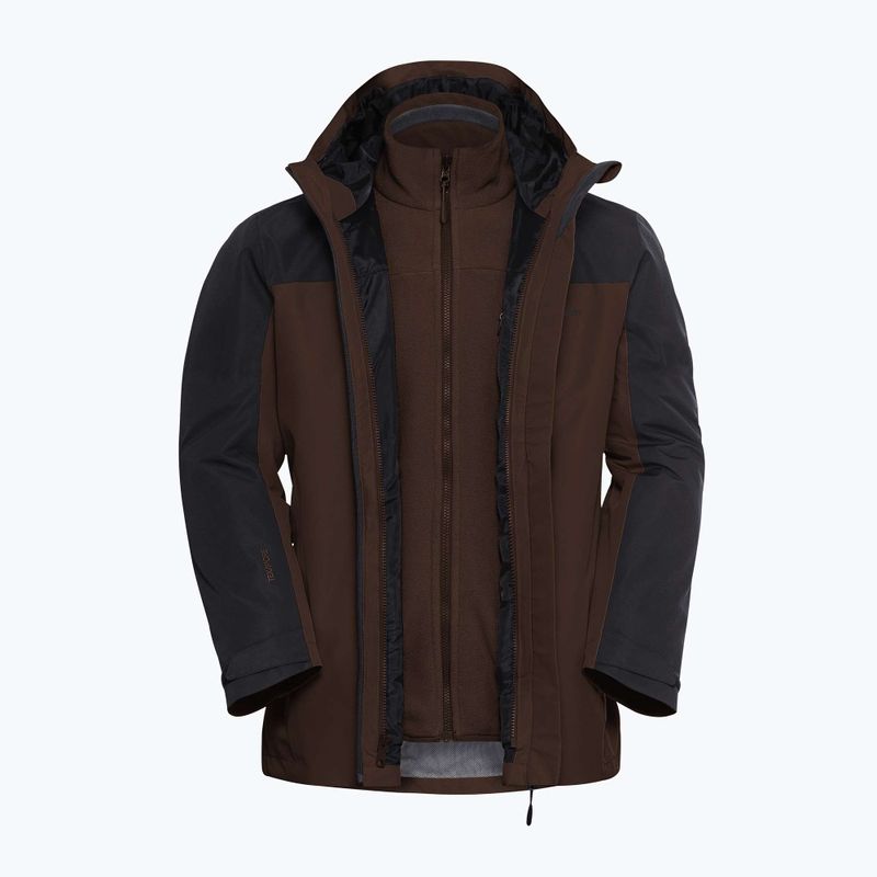 Мъжко яке 3в1 Jack Wolfskin Taubenberg 3In1 hot choc 12
