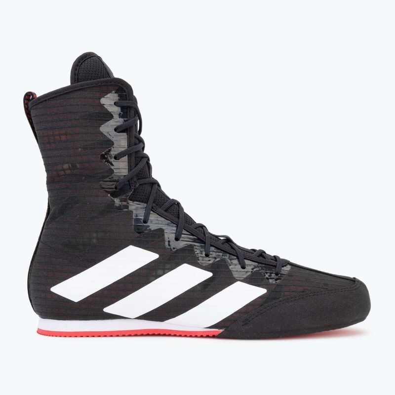 боксови обувки adidas Box Hog 4 core black/cloud white/pure ruby 2