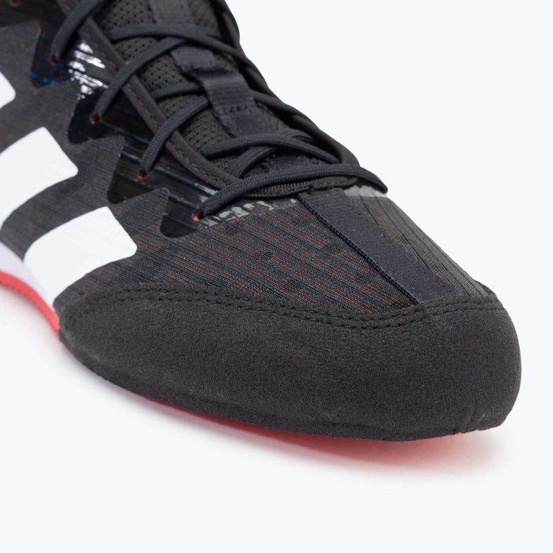 боксови обувки adidas Box Hog 4 core black/cloud white/pure ruby 7