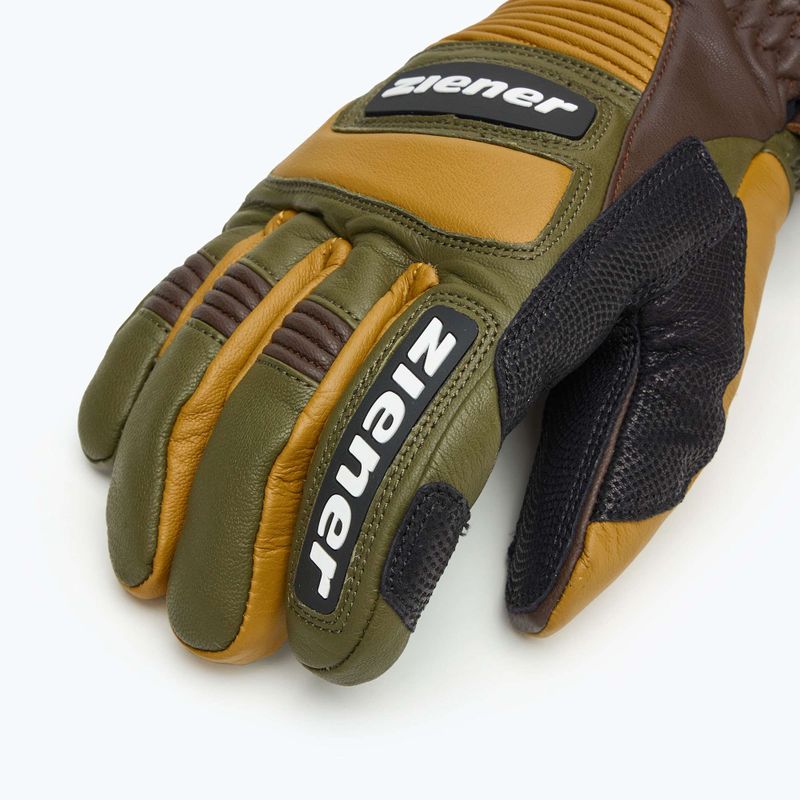 Мъжки скиорски ръкавици ZIENER Guard GTX + Gore Grip PR alpine dark/brown 5
