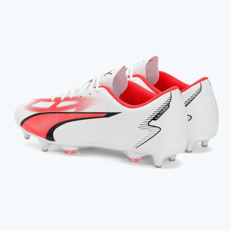Мъжки футболни обувки PUMA Ultra Play MXSG puma white/puma black/fire orchid 3