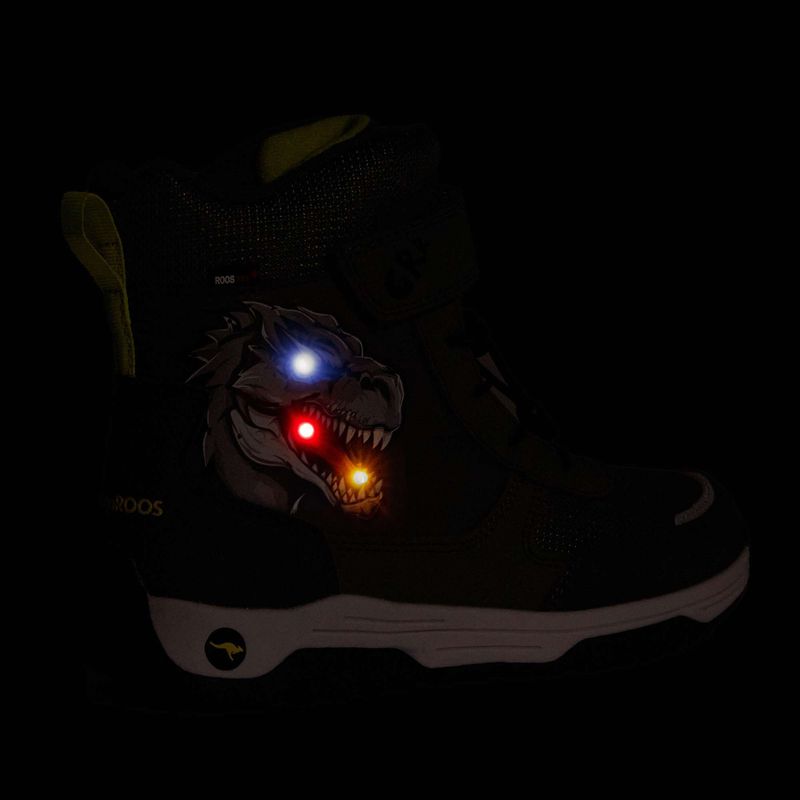 Юношески ботуши за сняг KangaROOS K-MJ Edison EV RTX SL olive / limetta dino 8