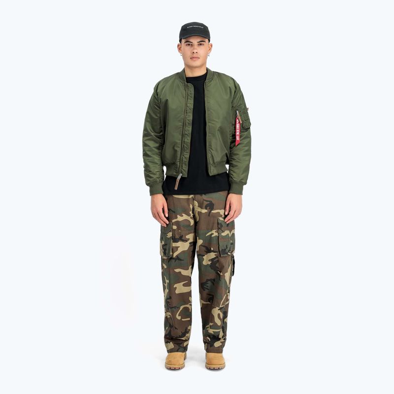 Alpha Industries MA-1 VF 59 Vintage Fit бомбардировач тъмно зелено мъжко яке 2