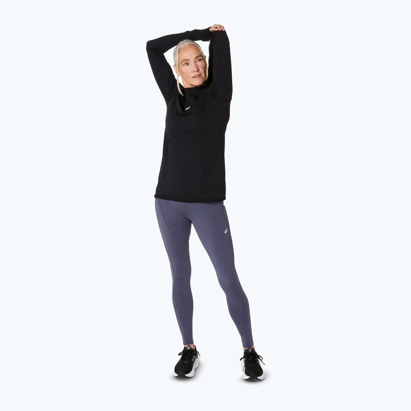 Дамски ASICS Road Winter Seamless performance черен тичане с дълъг ръкав 8