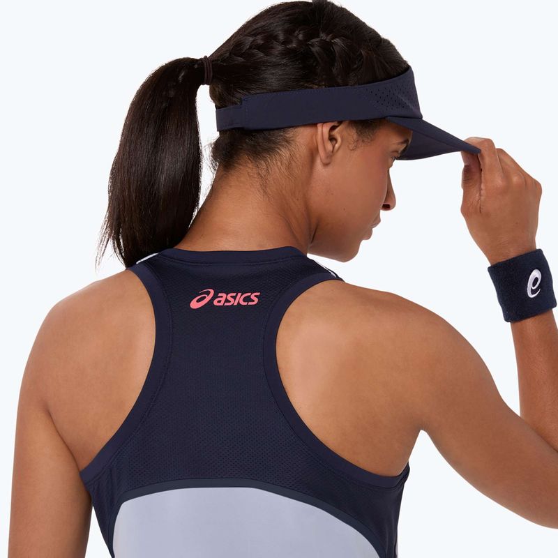 Дамска тениска за тенис ASICS Match Tank W grey/blue 7