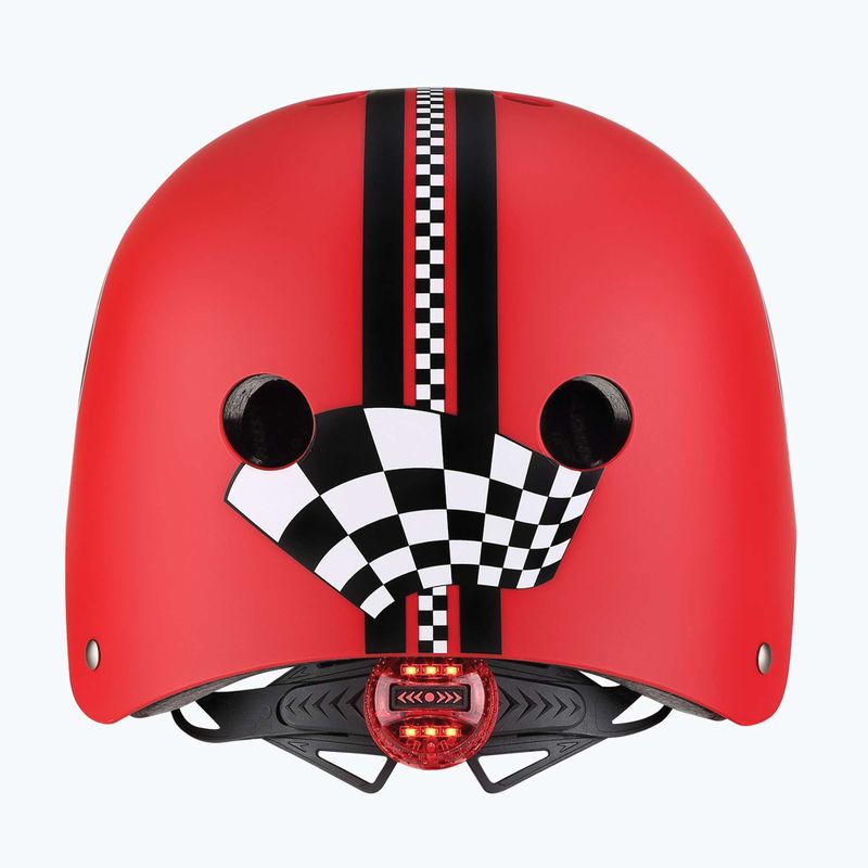 Детска каска Globber Elite Lights new red racing 4