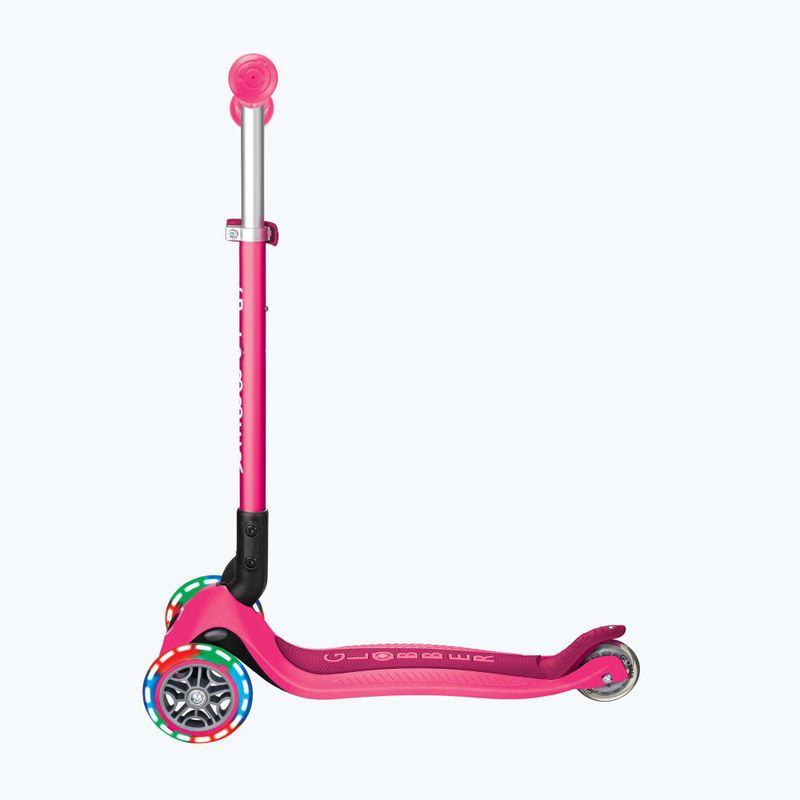 Детска триколесна тротинетка Globber Primo Foldable Lights fuchsia 2