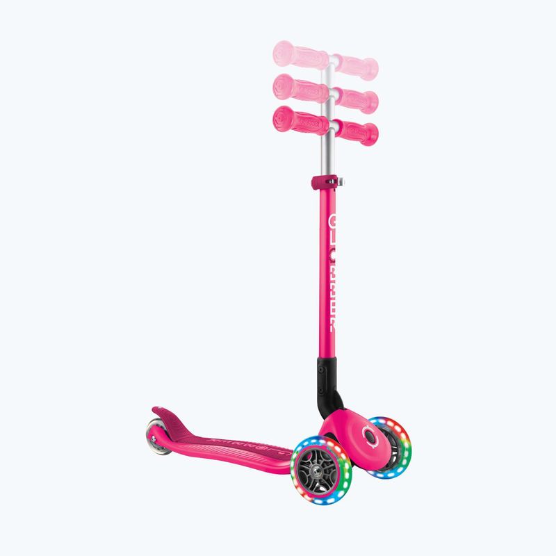 Детска триколесна тротинетка Globber Primo Foldable Lights fuchsia 10