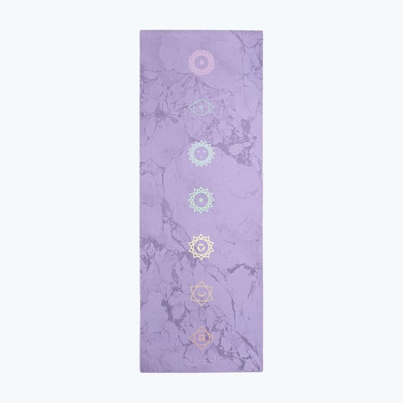 Комплект за йога Myga Chakra Yoga Set mat + block + purple strap 4