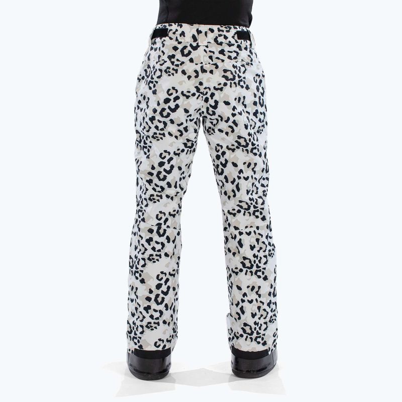 Дамски скиорски панталони Surfanic Glow animal camo white 2
