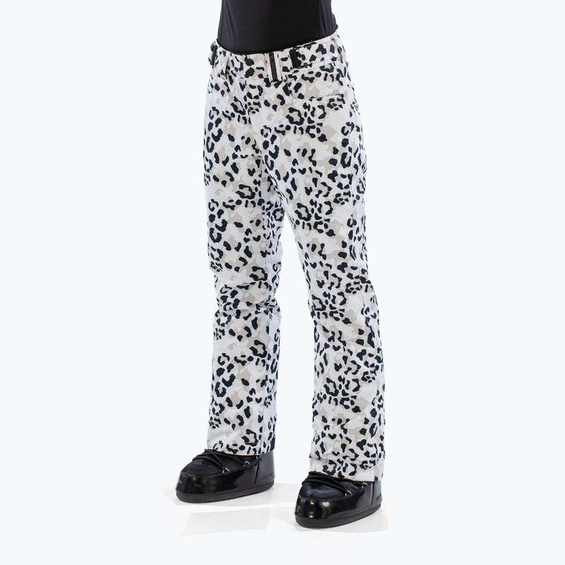 Дамски скиорски панталони Surfanic Glow animal camo white 3