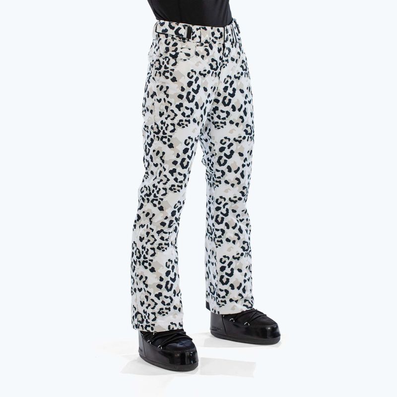 Дамски скиорски панталони Surfanic Glow animal camo white 4