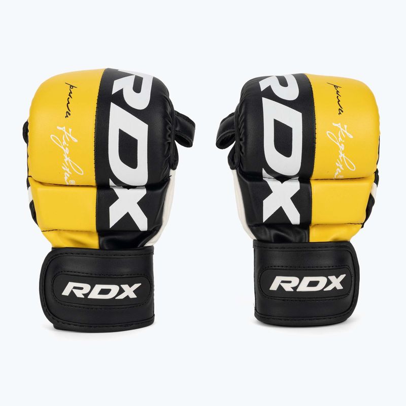 RDX Граплинг ръкавици REX T6 Plus жълти 2