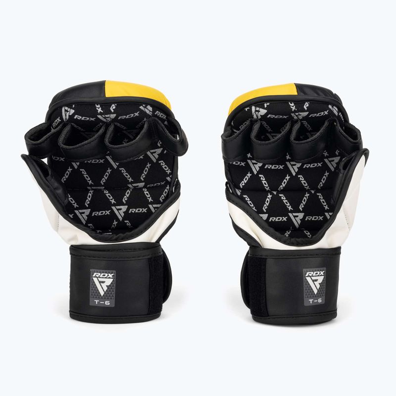 RDX Граплинг ръкавици REX T6 Plus жълти 3