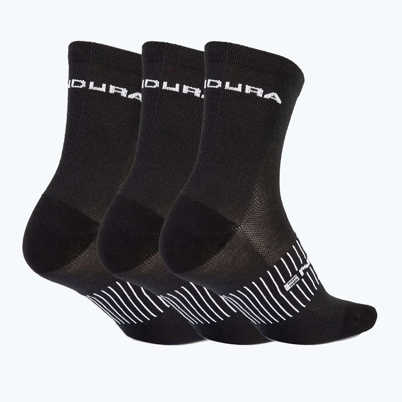 Мъжки чорапи за колоездене Endura Coolmax Race 3-pack black 2