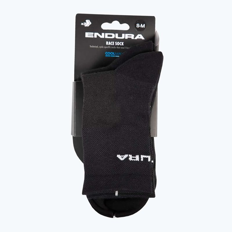 Мъжки чорапи за колоездене Endura Coolmax Race 3-pack black 4