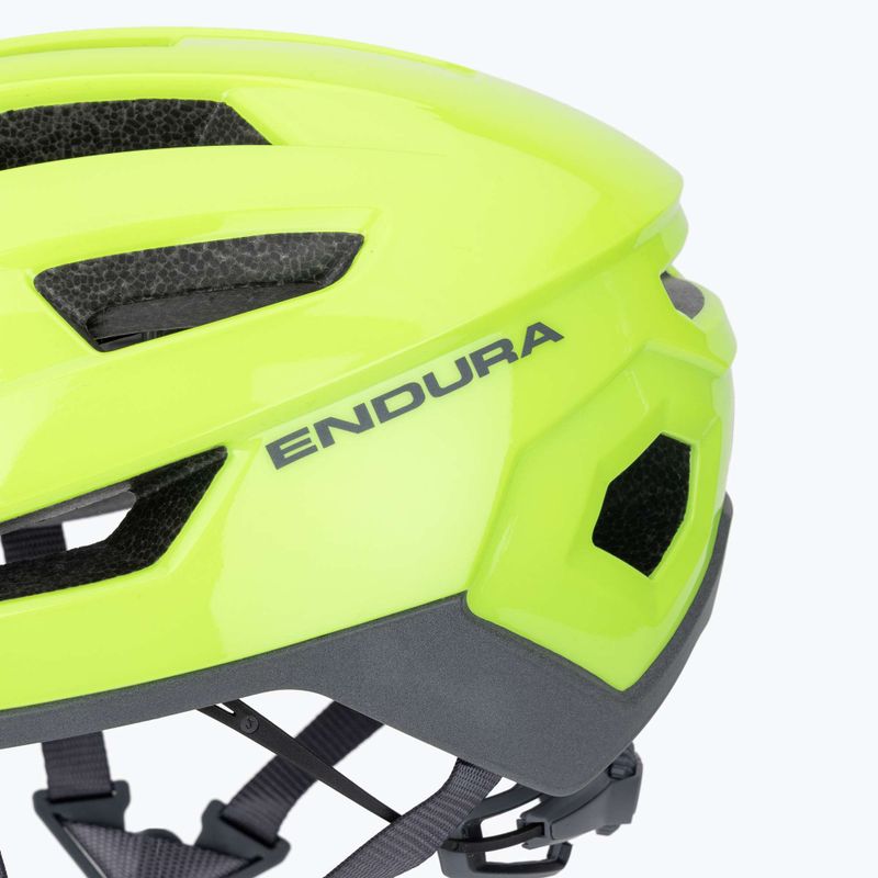 Каска за велосипед Endura Xtract hi-viz жълта 7