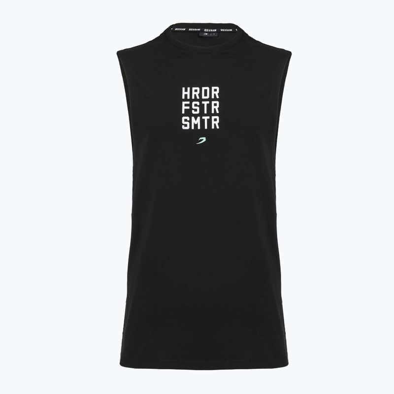 Мъжка тениска Boxraw HRDR FSTR SMTR Muscle Tank Black 7