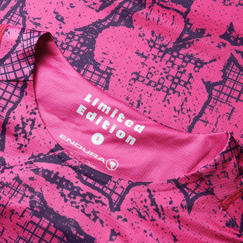 Дамско колоездачно трико Endura Grid Floral Ltd W pink pop 9