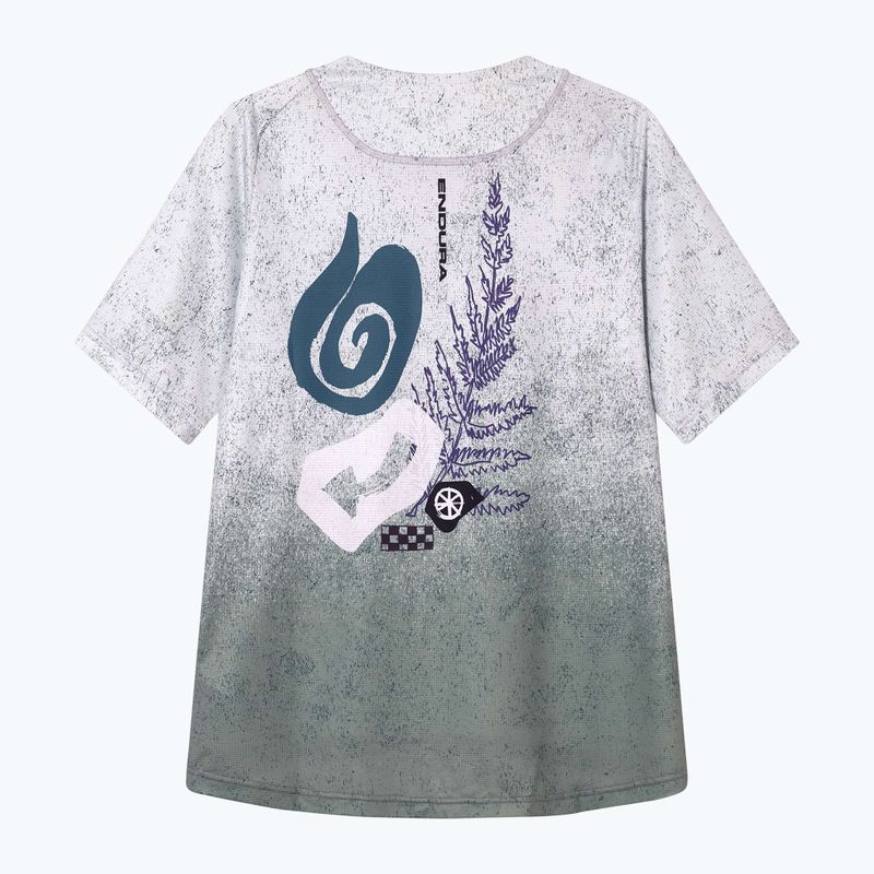 Дамска тениска за колоездене Endura Singletrack Print W aero blue 8