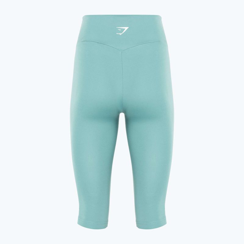 Дамски клин за тренировка Gymshark Training Cropped teal 2