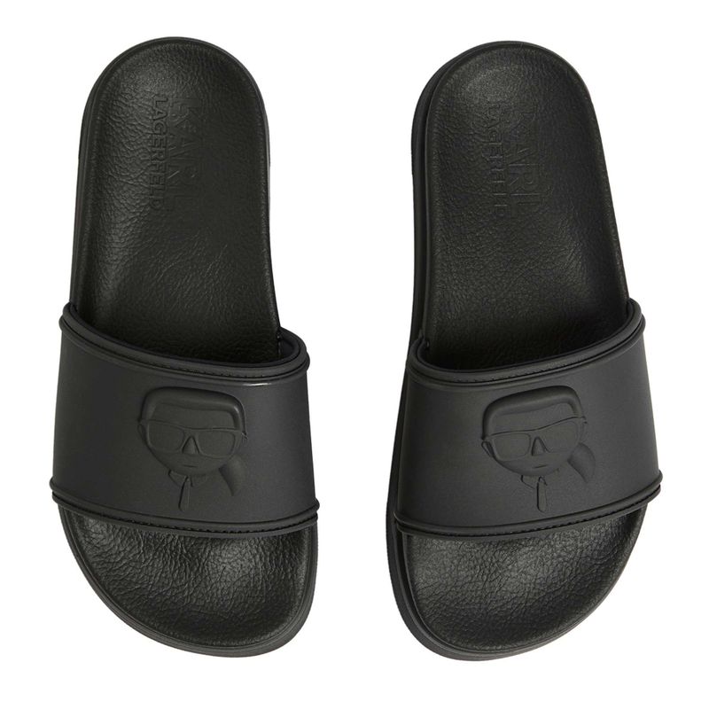 KARL LAGERFELD дамски джапанки Condominium Nft Relief black rubber 4
