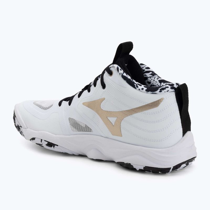 Обувки за волейбол Mizuno Wave Momentum Elite Mid white/black/ge gold 3
