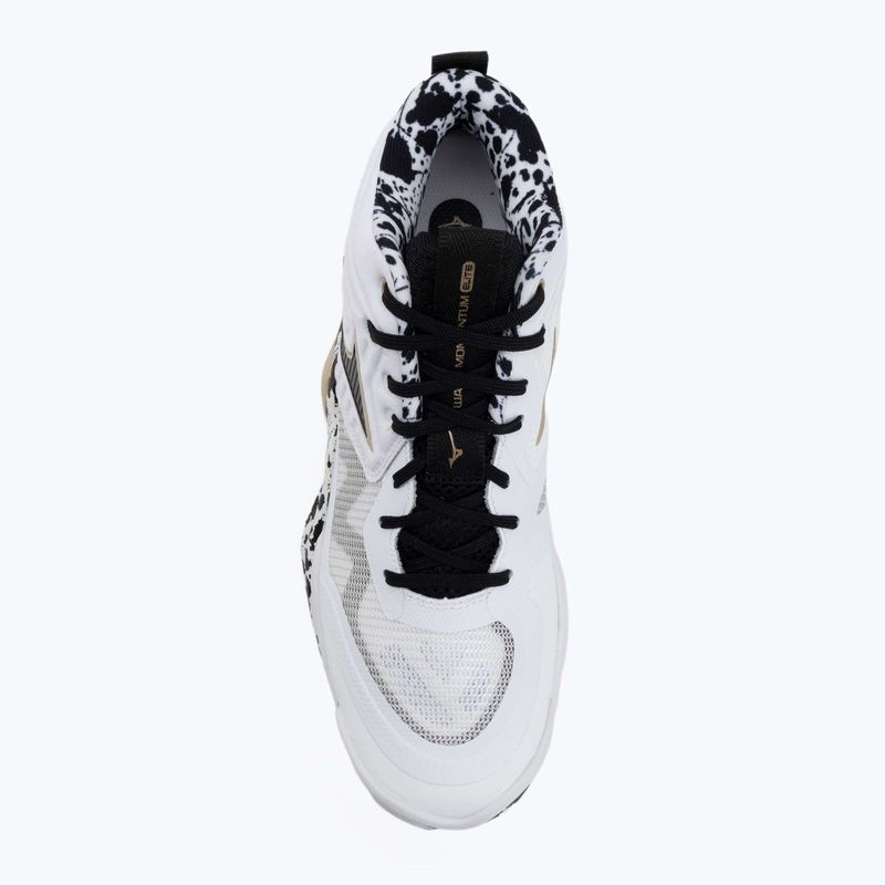 Обувки за волейбол Mizuno Wave Momentum Elite Mid white/black/ge gold 5