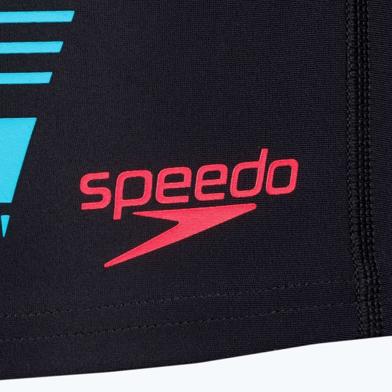 Мъжки къси панталони за плуване Speedo Tech Print black/orange 3